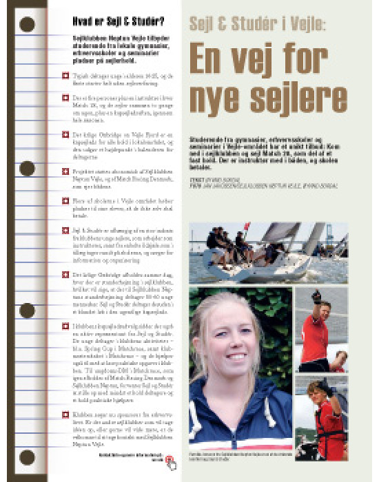 Sejl & studér i Vejle: En vej for nye sejlere